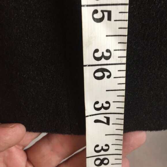 Jos A. Bank Mens 42R Black Coat Mid Length Wool & Cashmere Blend - Picture 8 of 11